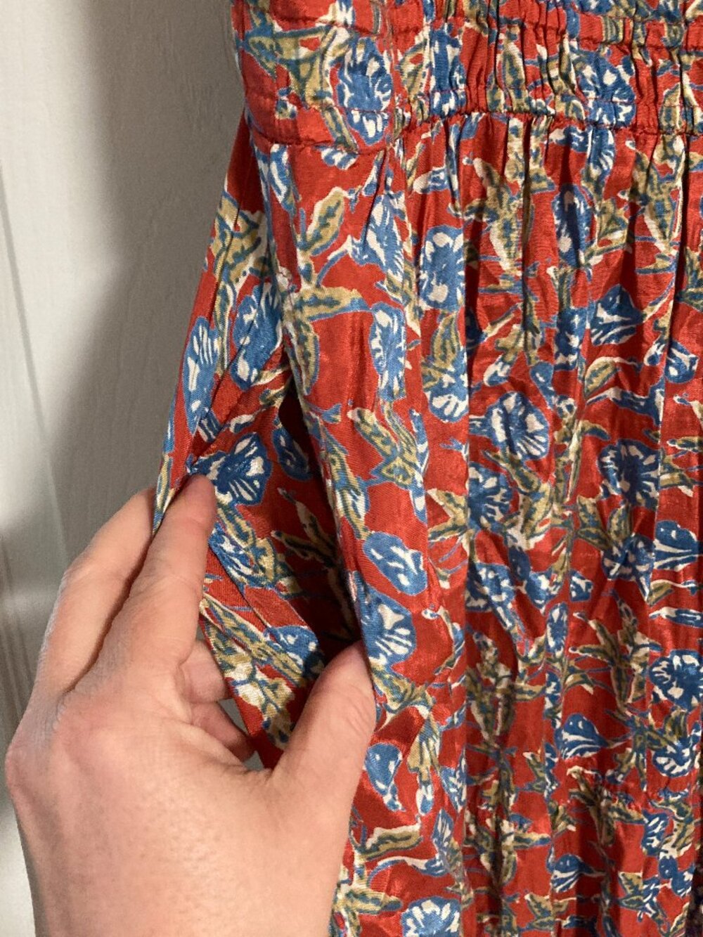 Natural Life V-Neck Floral Maxi Dress with Pockets Size XL - Picture 4 of 6
